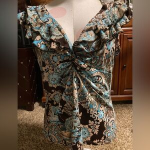 J.T.B. Paisley sleeveless top